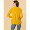 image:imageAllegra K Womens Valentine Top 1950s Vintage Long Sleeve Printed Button Down TopsYellow Heart