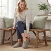 image:imageAllegra K Womens House Shoes Slip on Snow Winter Warm Indoor Outdoor SlippersGreen
