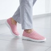 image:imageAllegra K Womens Casual Slipon Shoes Men TwoWay Lightweight Breathable Unisex Shoes Pink 7women55men