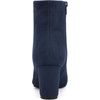 image:imageAllegra K Womens Chunky Heels Zipper Ankle Boots  Round Toe Wide Calf Heel 3 Inches Party Halloween days Christmas Days Dating EveningNavy Blue