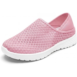 image:imageAllegra K Womens Casual Slipon Shoes Men TwoWay Lightweight Breathable Unisex Shoes Pink 7women55men