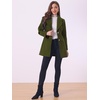 image:imageAllegra K Womens Elegant Overcoat Notched Shawl Collar Single Breasted Outerwear Winter Long CoatArmy Green