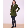 image:imageAllegra K Womens Elegant Overcoat Notched Shawl Collar Single Breasted Outerwear Winter Long CoatArmy Green