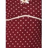 image:imageAllegra K Womens Vintage Retro Midi Polka Dot Dress  VNeck Cap Sleeve Contrast Trim 1950s Style ALine Summer OutfitsWine Red