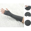 image:imageAllegra K Dark Gray Fingerless Elastic Winter Thick Arm Warmers Gloves for Ladies One Size Dark Gray