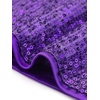 image:imageAllegra K Sequin Tops for Womens Sparkly Dolman Sleeve Disco Party Oversize Bling Glitter BlouseDark Purple