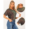 image:imageAllegra K Sequin Tops for Womens Sparkly Dolman Sleeve Disco Party Oversize Bling Glitter BlouseMulticolor