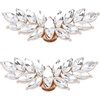 image:imageAllegra K 2 PCS Womens Rhinestone Shoe Clips Crystal Wing Clips for Heels and FlatsGoldCrystal