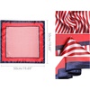image:imageAllegra K 2Pcs 50cm Women Satin Printed Square Kerchief Hair Wrap Neck Scarf 50  50cm1969  1969LW Red DotsampRed