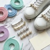 image:imageAllegra K 4 PCS Womens Shoelace Charm DIY Decorative Rhinestones Shoe Clips Faux Pearl for PartyGold Silver3