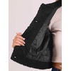 image:imageAllegra K Fuzzy Fleece Jacket for Womens Casual Faux Fur Button Winter Outerwear Short CoatBlack