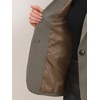 image:imageAllegra K Vintage Plaid Blazer for Womens Houndstooth Lapel Collar Work Office Fitted Suit JacketBrown