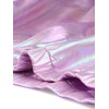 image:imageAllegra K Womens Holographic Party Shimmering Shiny Lightweight Zipper Hooded Metallic JacketPurple Holographic