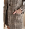 image:imageAllegra K Womens Plaid Blazer Notched Lapel Single Breasted Button Long Sleeves Work Vintage Business Suit JacketCoffee