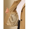 image:imageAllegra K Womens Winter Outerwear Single Breasted Belted Pea CoatKhaki