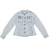 image:imageAllegra K Casual Denim Jacket for Womens Classic Stand Collar Long Sleeve Jean JacketLight Wash