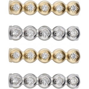 image:imageAllegra K 4 PCS Womens Shoelace Charm DIY Decorative Rhinestones Shoe Clips Faux Pearl for PartyGold Silver12