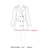 image:imageAllegra K Womens Peter Pan Collar Overcoat Double Breasted Winter Trench Pea CoatBlack