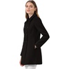 image:imageAllegra K Womens Peter Pan Collar Overcoat Double Breasted Winter Trench Pea CoatBlack