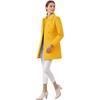 image:imageAllegra K Womens Peter Pan Collar Overcoat Double Breasted Winter Trench Pea CoatMustard Yellow