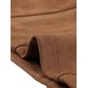 image:imageAllegra K Faux Suede Blazer for Women Lapel Collar Button Front Long Sleeve Jacket Casual Office WearLight Brown