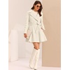 image:imageAllegra K Winter Pea Coats for Women Shawl Lapel Overcoat Single Breasted Belted Long Trench CoatLight Apricot