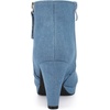 image:imageAllegra K Womens Chunky Heel Platform Ankle Boots  Round Toe Side Zipper Heel 3 17 Inches Party Halloween days Christmas Days Dating EveningDenim Blue