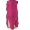 image:imageAllegra K Womens Chunky Heel Platform Ankle Boots  Round Toe Side Zipper Heel 3 17 Inches Party Halloween days Christmas Days Dating EveningHot Pink