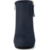 image:imageAllegra K Womens Chunky Heel Platform Ankle Boots  Round Toe Side Zipper Heel 3 17 Inches Party Halloween days Christmas Days Dating EveningNavy Blue