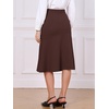 image:imageAllegra K Womens Fishtail Skirt Business Causal SkirtsDark Brown