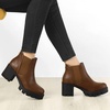image:imageAllegra K Womens Lug Sole Chunky Heel Chelsea Ankle BootsBrown