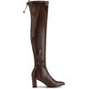 image:imageAllegra K Womens Pointed Toe Thigh High Boot Block Heel  Back Lace Up Chunky Heels Side Zipper Heel 2 34 Inches Party Halloween days Christmas Days Dating EveningCoffee