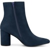 image:imageAllegra K Womens Pointy Toe Side Zip Block Heel Ankle Boots  Chunky Heel Side Zipper Heel 31 Inches Party Halloween days Christmas Days Dating EveningNavy Blue