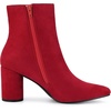 image:imageAllegra K Womens Pointy Toe Side Zip Block Heel Ankle Boots  Chunky Heel Side Zipper Heel 31 Inches Party Halloween days Christmas Days Dating EveningRed
