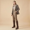 image:imageAllegra K Womens Slouch Buckles Biker Boots Chunky Heels Knee High BootBrown