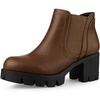 image:imageAllegra K Womens Lug Sole Chunky Heel Chelsea Ankle BootsBrown