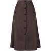 image:imageAllegra K Work Skirts for Women High Waist Button Down ALine Midi Skirts  Side Pocket Business Casual Dressy Casual Vintage Fall Winter WearBrown