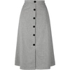 image:imageAllegra K Work Skirts for Women High Waist Button Down ALine Midi Skirts  Side Pocket Business Casual Dressy Casual Vintage Fall Winter WearGrey