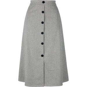 image:imageAllegra K Work Skirts for Women High Waist Button Down ALine Midi Skirts  Side Pocket Business Casual Dressy Casual Vintage Fall Winter WearGrey