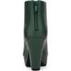 image:imageAllegra K Peep Toe Ankle Boots for Women Back Zip Chunky Heel Platform Boot  3 89 inches Heel Booties with Back Zipper Womens OpenToe Bootie Comfort Fall Winter Dress Casual BootsDark Green