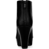 image:imageAllegra K Peep Toe Ankle Boots for Women Back Zip Chunky Heel Platform Boot  3 89 inches Heel Booties with Back Zipper Womens OpenToe Bootie Comfort Fall Winter Dress Casual BootsBlack