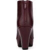 image:imageAllegra K Peep Toe Ankle Boots for Women Back Zip Chunky Heel Platform Boot  3 89 inches Heel Booties with Back Zipper Womens OpenToe Bootie Comfort Fall Winter Dress Casual BootsBurgundy