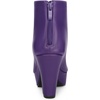 image:imageAllegra K Peep Toe Ankle Boots for Women Back Zip Chunky Heel Platform Boot  3 89 inches Heel Booties with Back Zipper Womens OpenToe Bootie Comfort Fall Winter Dress Casual BootsPurple