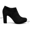 image:imageAllegra K Platform Booties for Women Slouch Round Toe Chunky Heel Ankle BootiesBlack