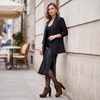 image:imageAllegra K Platform Booties for Women Slouch Round Toe Chunky Heel Ankle BootiesLeopard