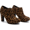 image:imageAllegra K Platform Booties for Women Slouch Round Toe Chunky Heel Ankle BootiesLeopard
