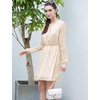 image:imageAllegra K Womens Choker V Neck Gilding Metallic Star Halloween Party Flared ALine DressBeige