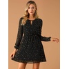 image:imageAllegra K Womens Choker V Neck Gilding Metallic Star Halloween Party Flared ALine DressBlack