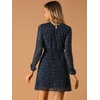 image:imageAllegra K Womens Choker V Neck Gilding Metallic Star Halloween Party Flared ALine DressDark Blue