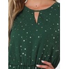 image:imageAllegra K Womens Choker V Neck Gilding Metallic Star Halloween Party Flared ALine DressDark Greenstars